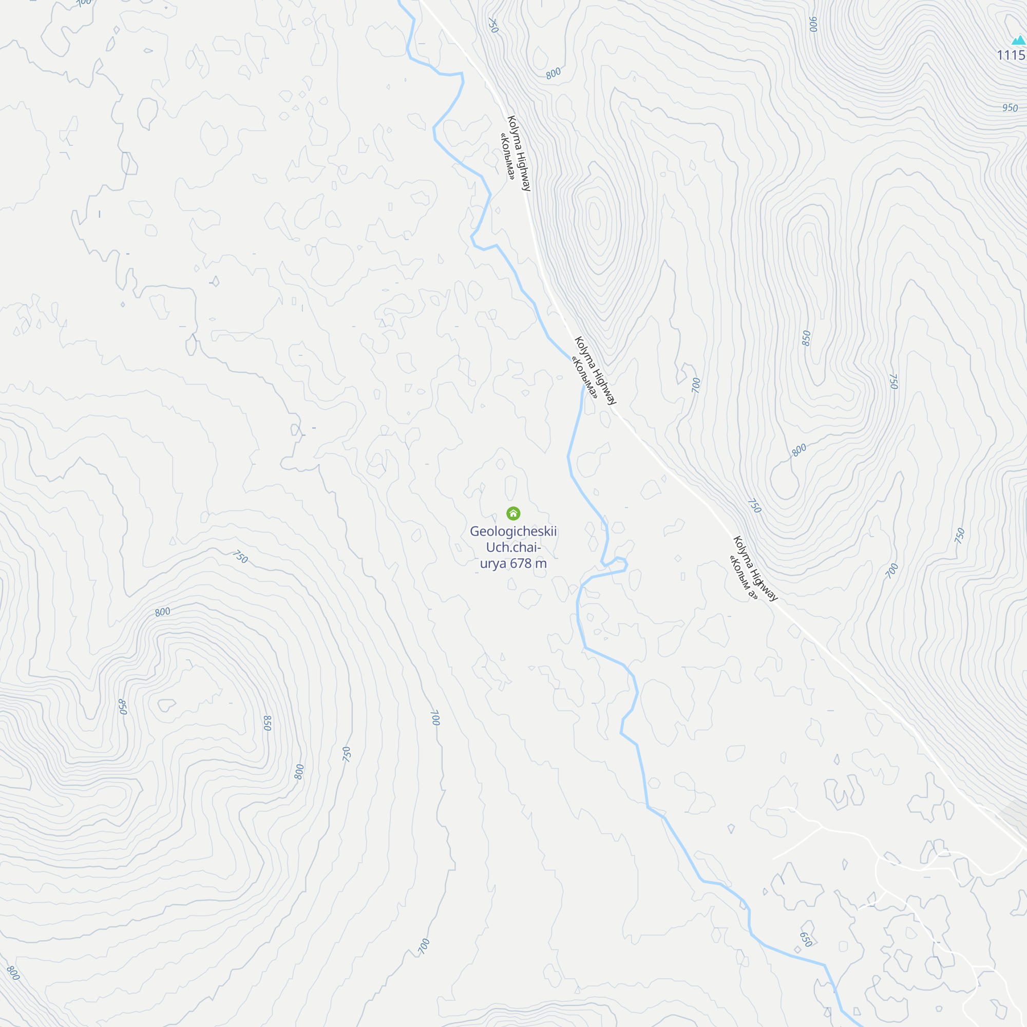 Geologicheskii Uch.chai-urya map