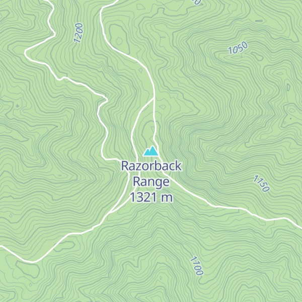 Map of Razorback Range