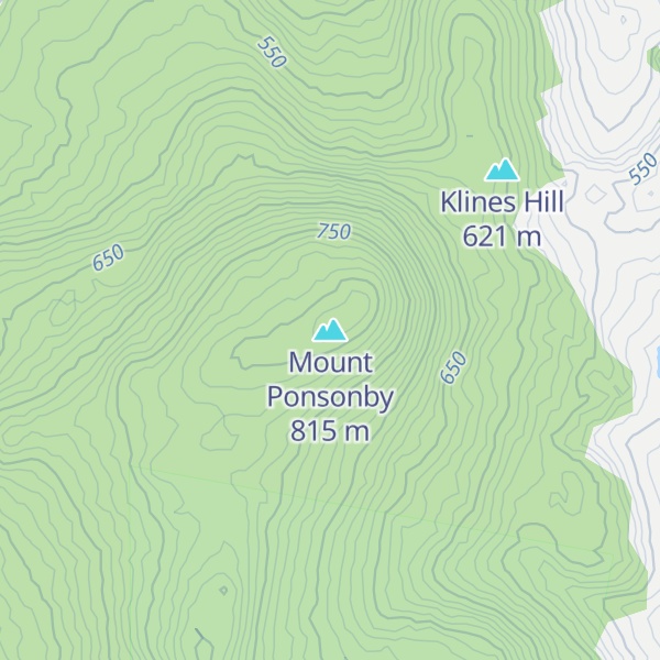 Map of Mount Ponsonby