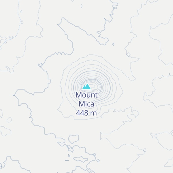 Map of Mount Mica