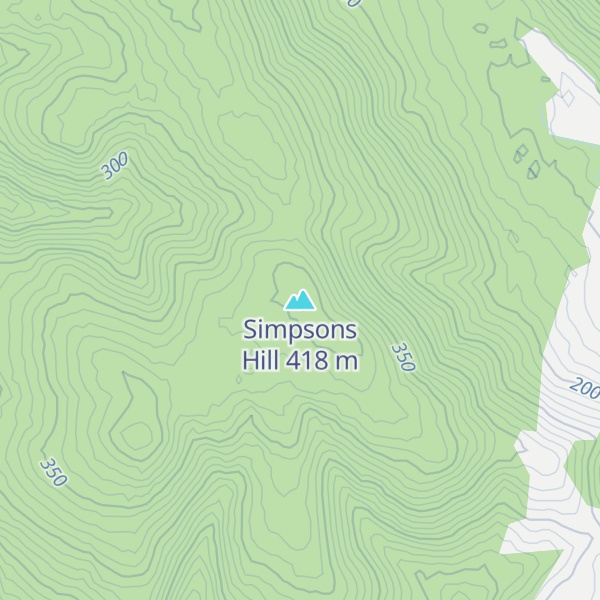 Map of Simpsons Hill