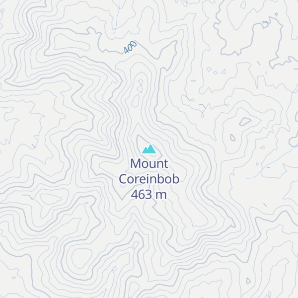 Map of Mount Coreinbob