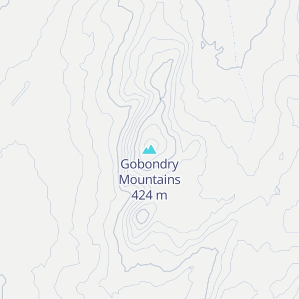 Map of Gobondry Mountains
