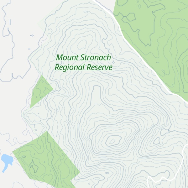 Map of Lucky Strike Peak