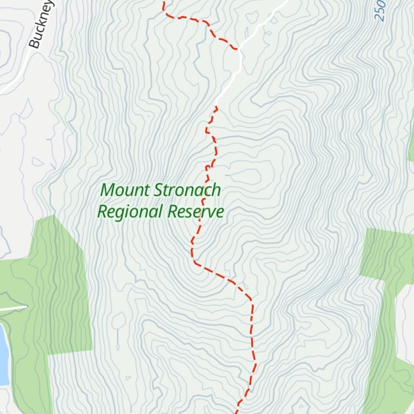 Map of Mount Stronach