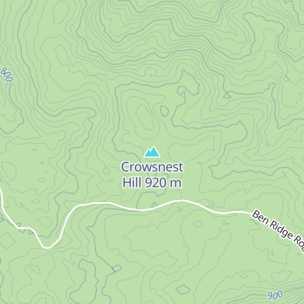Map of Crowsnest Hill