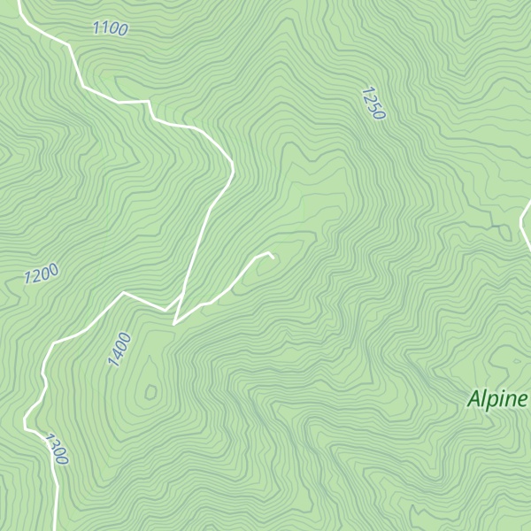Map of Mount Benambra