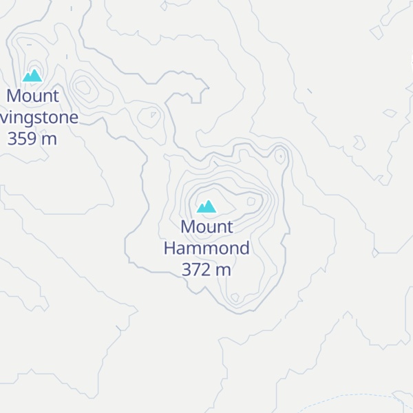 Map of Mount Hammond