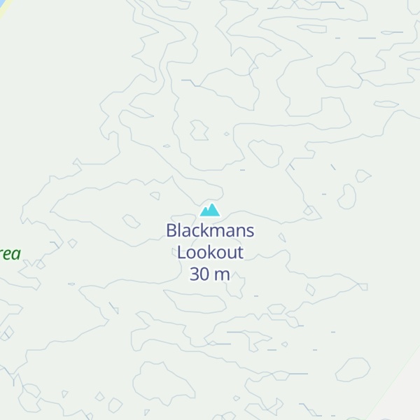Map of Blackmans Lookout