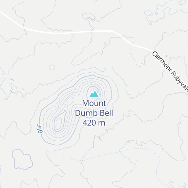 Map of Mount Dumb Bell