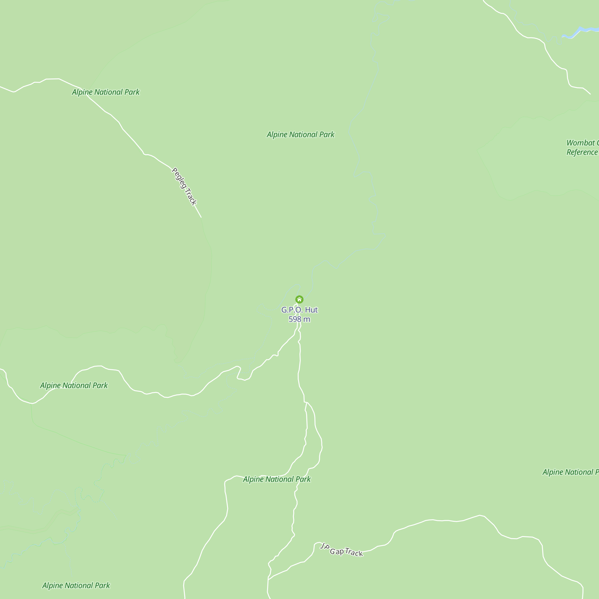 G.P.O. Hut map