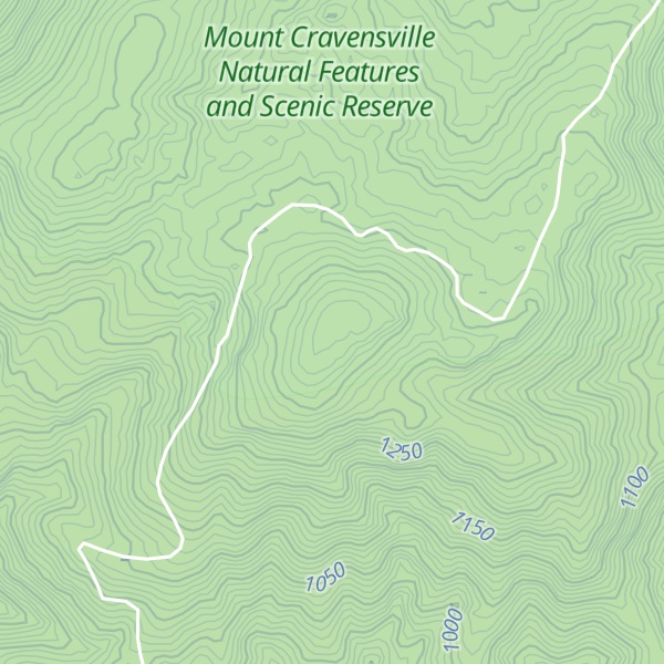 Map of Mt Cravensville Range