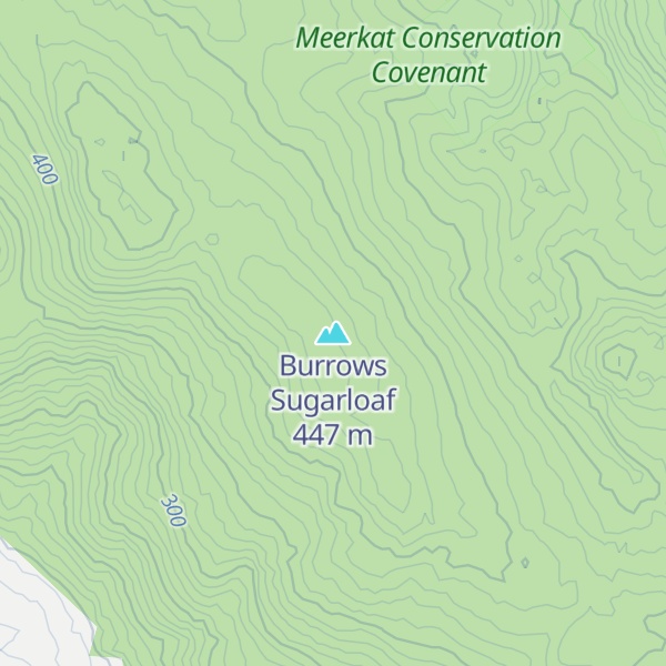Map of Burrows Sugarloaf