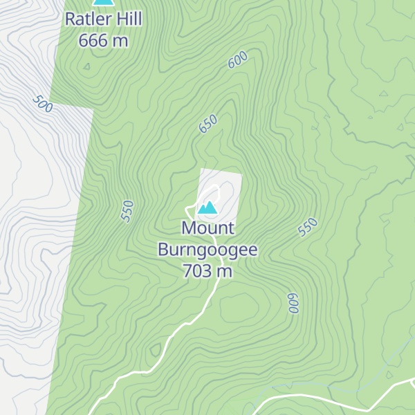 Map of Mount Burngoogee