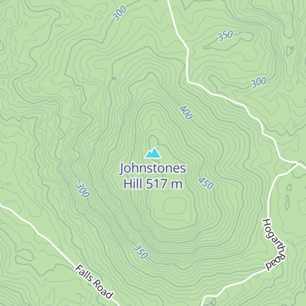 Map of Johnstones Hill