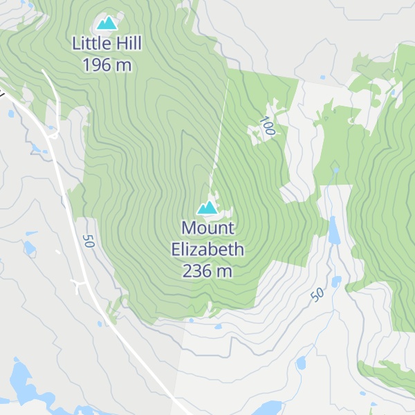 Map of Mount Elizabeth