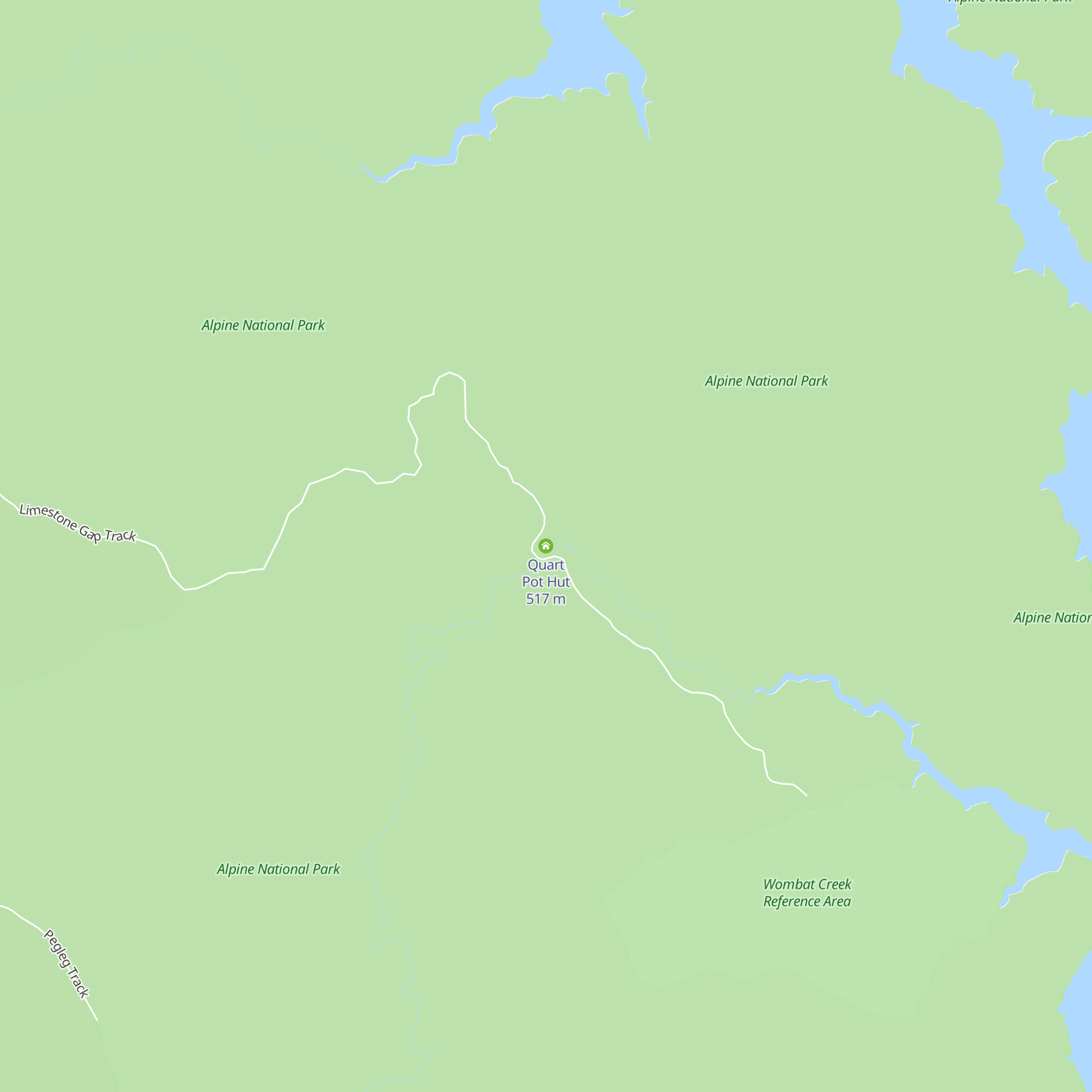 Quart Pot Hut map