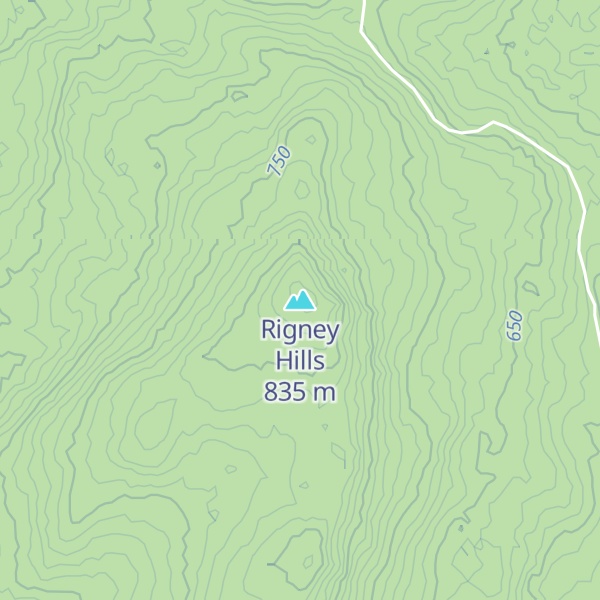 Map of Rigney Hills