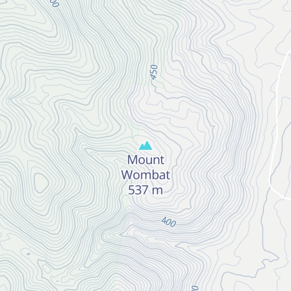 Map of Mount Wombat