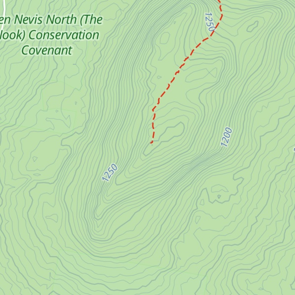 Map of Ben Nevis