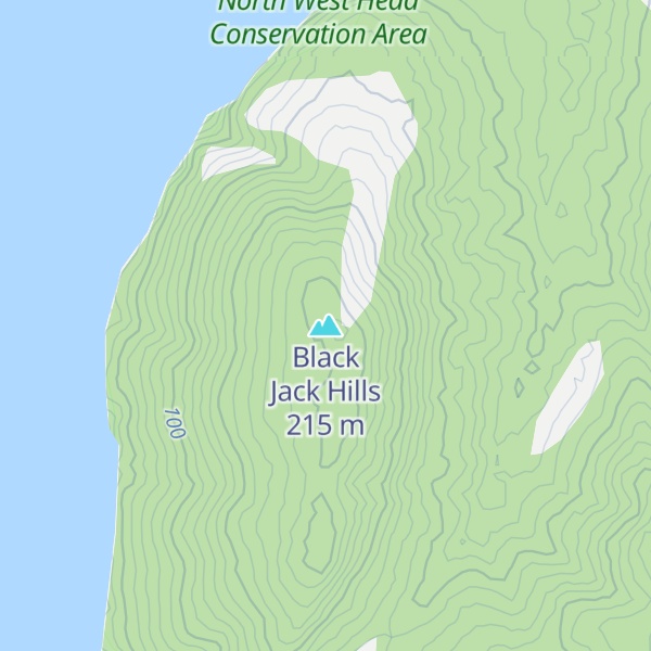 Map of Black Jack Hills