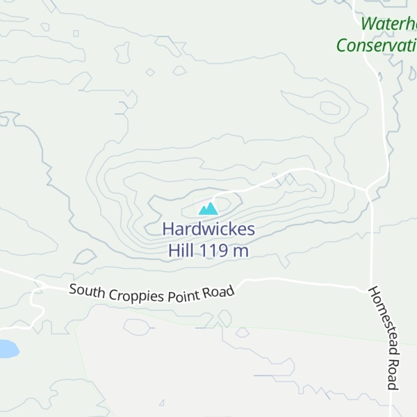 Map of Hardwickes Hill