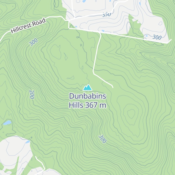 Map of Dunbabins Hills