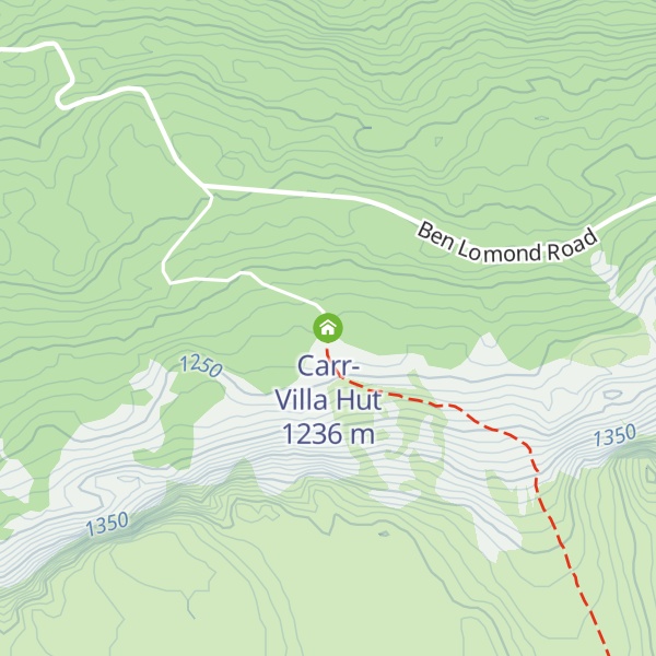 Map of Carr-Villa Hut