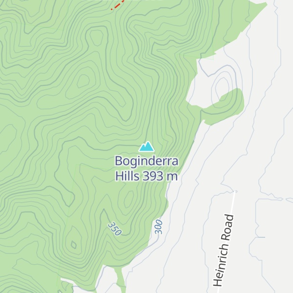 Map of Boginderra Hills