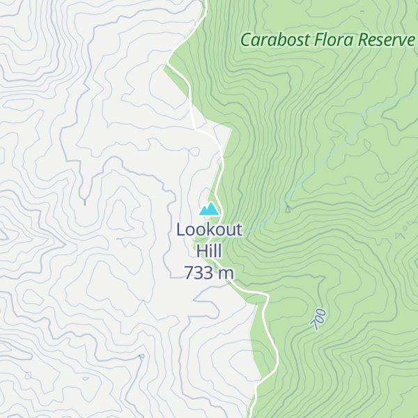 Map of Lookout Hill