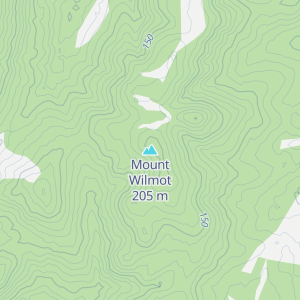 Map of Mount Wilmot