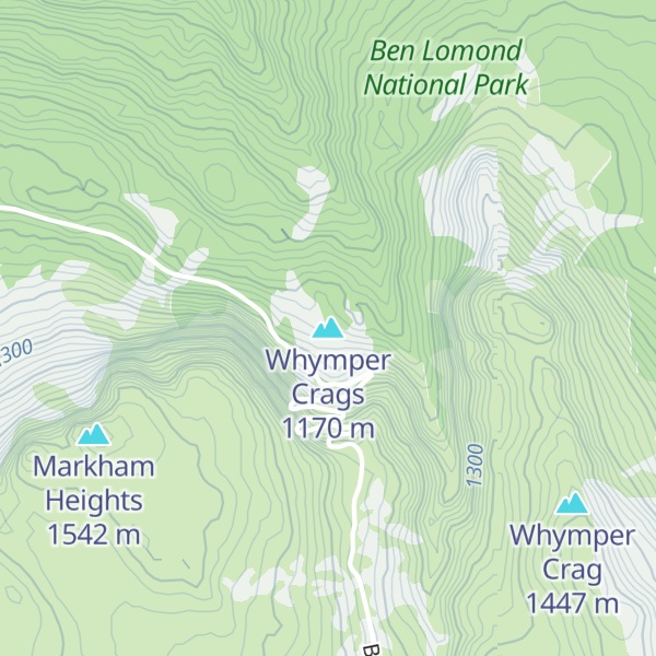 Map of Whymper Crags