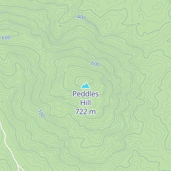 Map of Peddles Hill