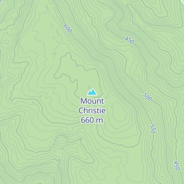 Map of Mount Christie