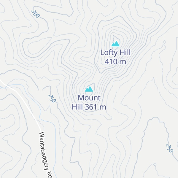 Map of Mount Hill