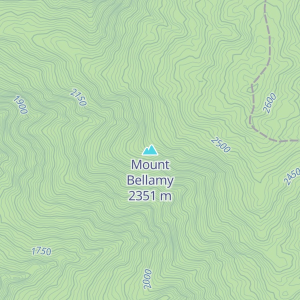 Map of Mount Bellamy