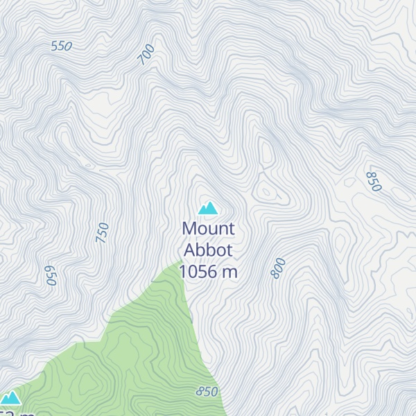 Map of Mount Abbot