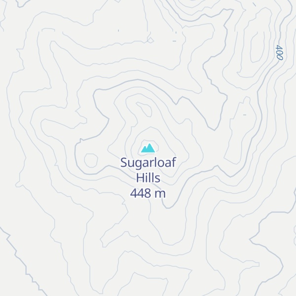 Map of Sugarloaf Hills