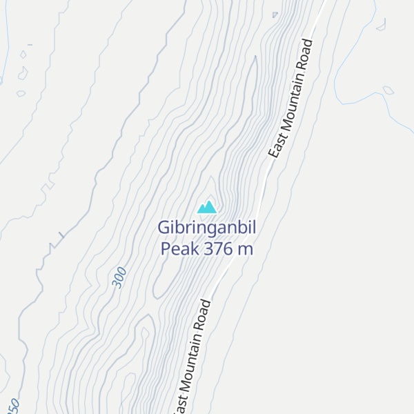 Map of Gibringanbil Peak