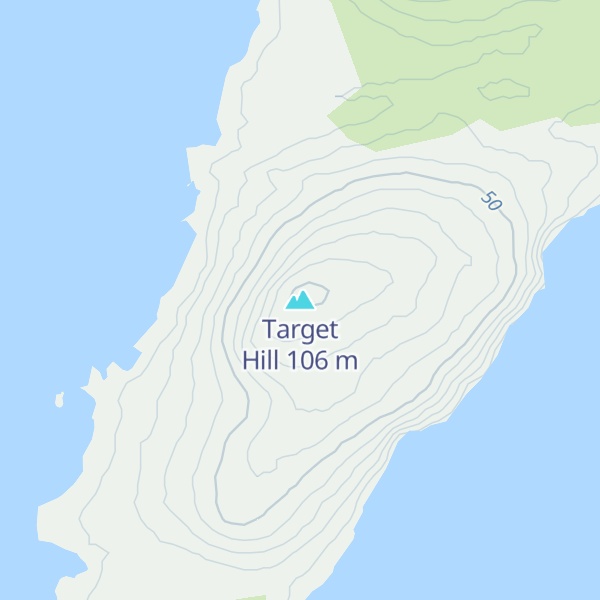 Map of Target Hill