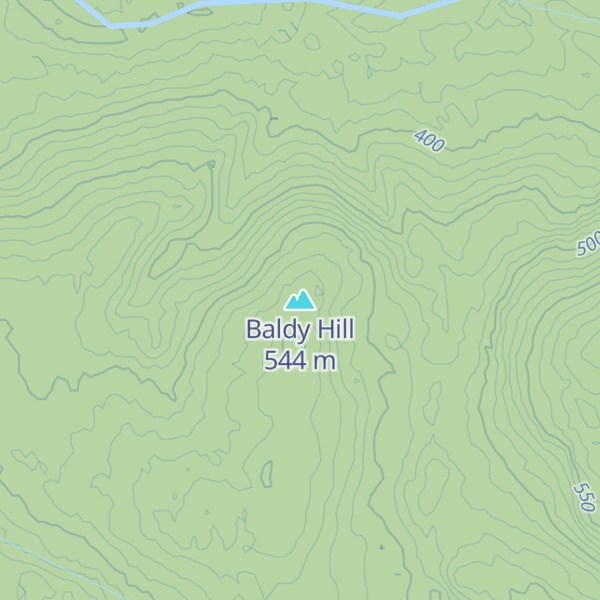 Map of Baldy Hill