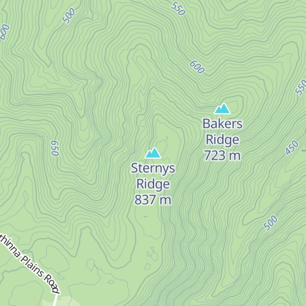 Map of Sternys Ridge