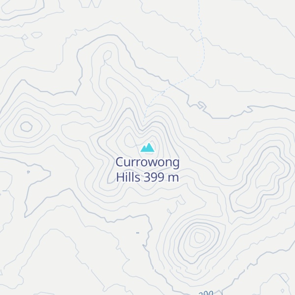 Map of Currowong Hills