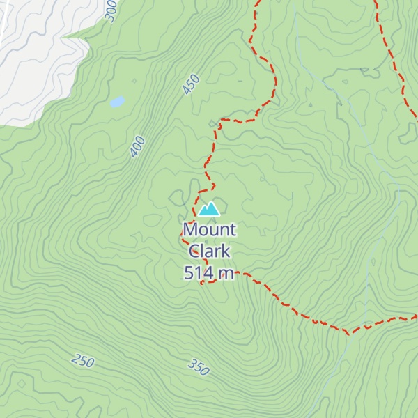 Map of Mount Clark