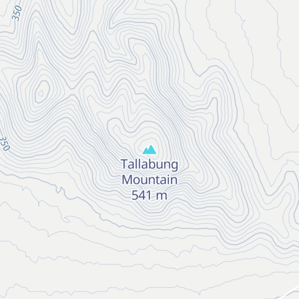 Map of Tallabung Mountain