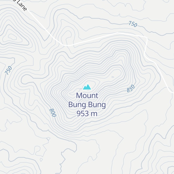 Map of Mount Bung Bung
