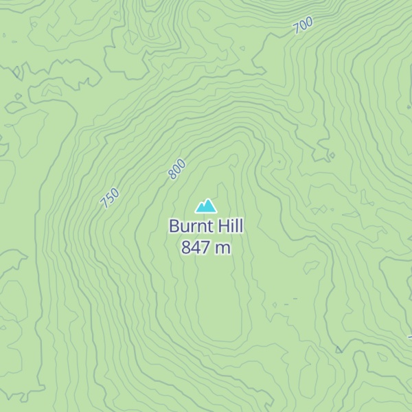 Map of Burnt Hill