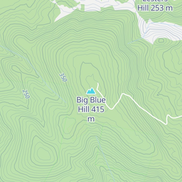 Map of Big Blue Hill