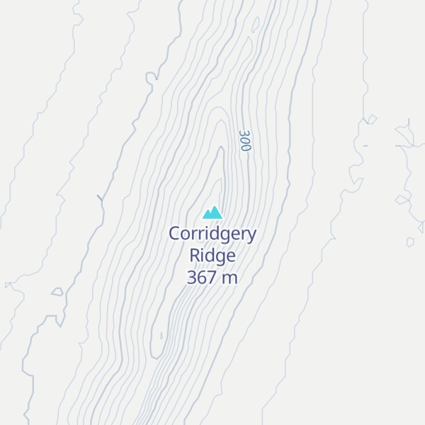 Map of Corridgery Ridge