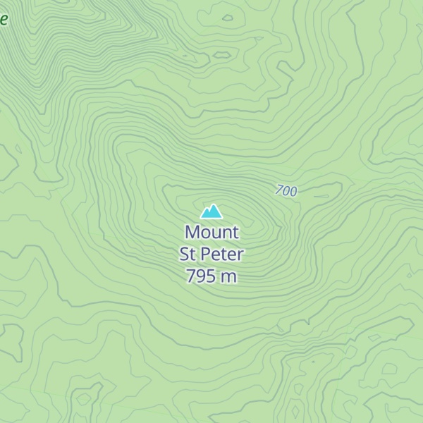 Map of Mount St Peter